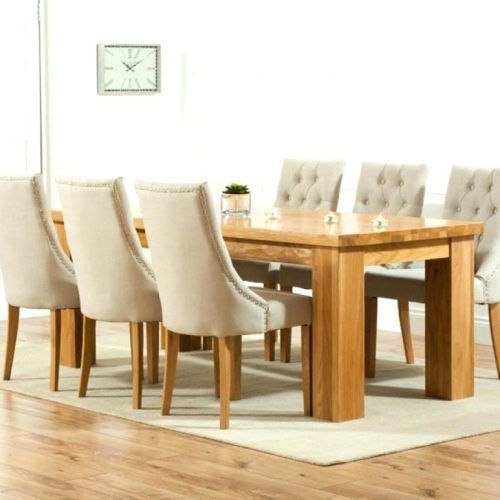 Oak Dining Tables And Fabric Chairs (Photo 17 of 20)