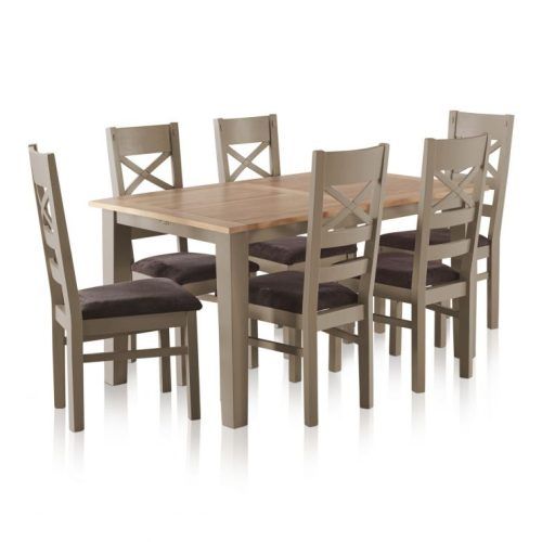 Oak Dining Tables And Fabric Chairs (Photo 13 of 20)