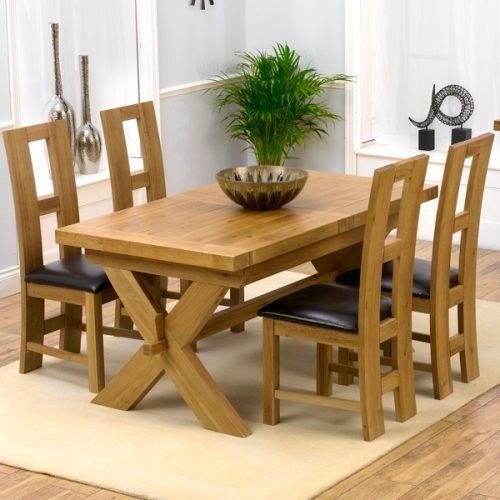 Oak Extending Dining Tables And 4 Chairs (Photo 12 of 20)