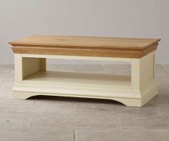 2024 Popular Oak and Cream Coffee Tables