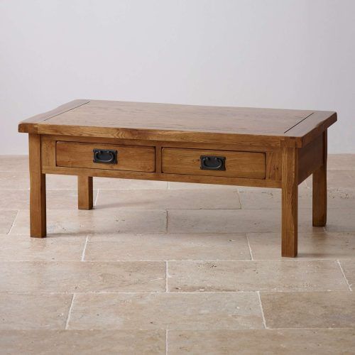 Solid Oak Coffee Table With Storage (Photo 8 of 20)