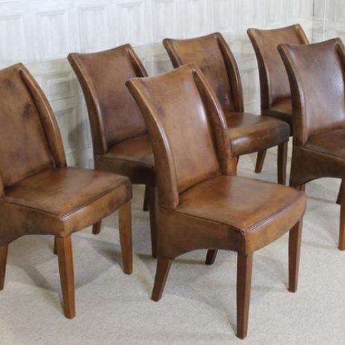 Oak Leather Dining Chairs (Photo 14 of 20)