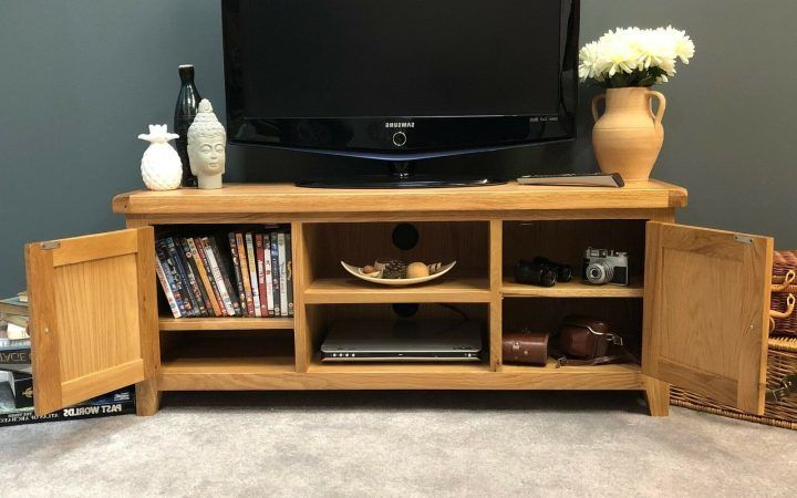 2024 Best of Dillon Oak Extra Wide Tv Stands