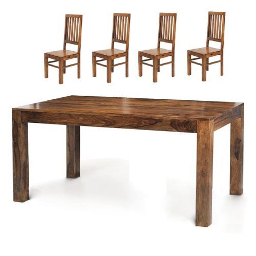 Sheesham Dining Tables And 4 Chairs (Photo 15 of 20)
