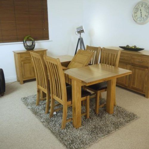 Oak Extending Dining Tables And 4 Chairs (Photo 16 of 20)