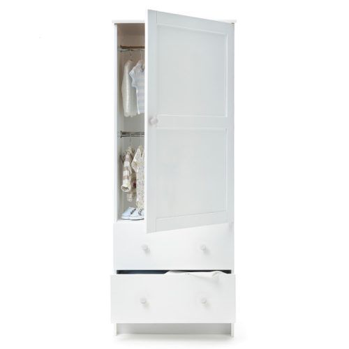 Single White Wardrobes With Drawers (Photo 2 of 20)