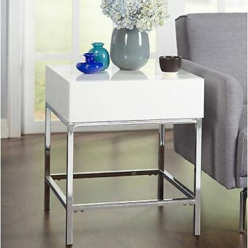 White Geometric Console Tables (Photo 14 of 20)