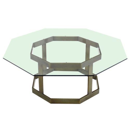 Octagon Glass Top Coffee Tables (Photo 15 of 20)