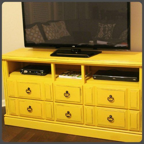 Yellow Tv Stands (Photo 9 of 15)