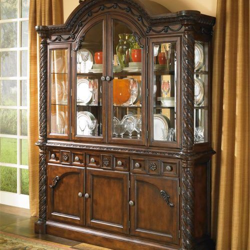 Wooden Curio Buffets With Two Glass Doors (Photo 17 of 20)