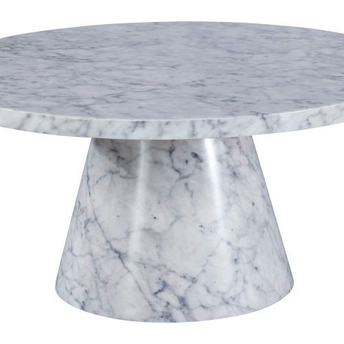 White Faux Marble Coffee Tables (Photo 6 of 20)