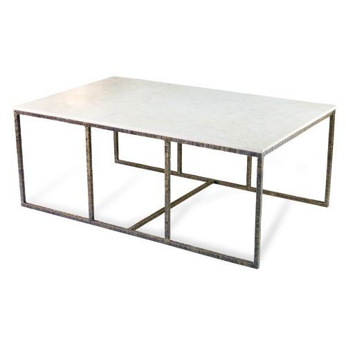 Modern Marble Iron Coffee Tables (Photo 2 of 20)