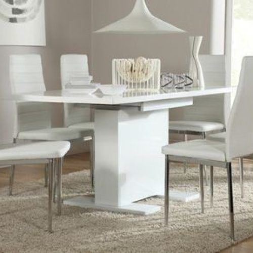White Gloss Dining Tables And 6 Chairs (Photo 11 of 20)