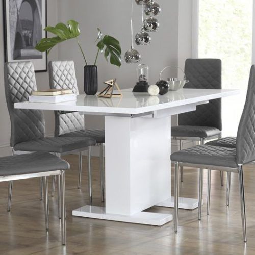 White High Gloss Dining Chairs (Photo 14 of 20)