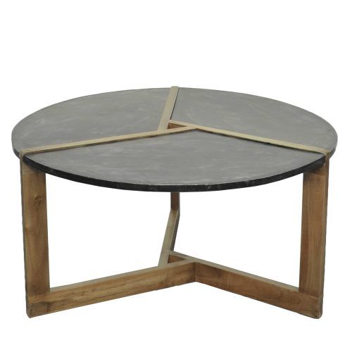 Slab Small Marble Coffee Tables With Antiqued Silver Base (Photo 10 of 20)