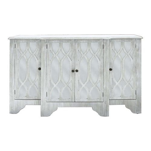 White Mirrored Sideboards (Photo 15 of 20)