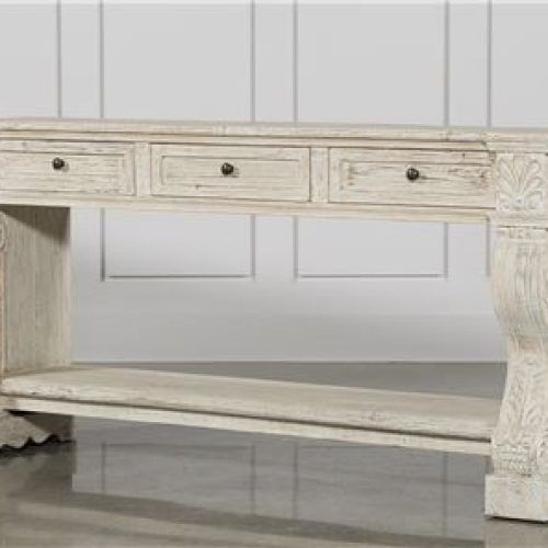 Oceanside White-Washed Console Tables (Photo 4 of 20)