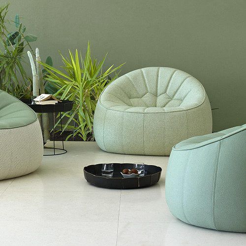 Modern Armchairs And Ottoman (Photo 4 of 20)