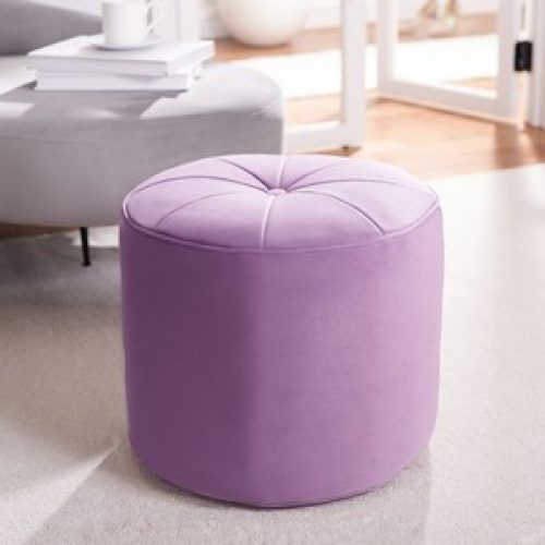 Beige And Light Pink Ombre Cylinder Pouf Ottomans (Photo 2 of 20)