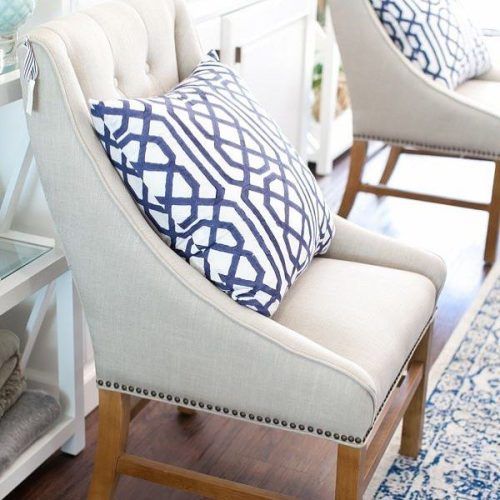 Aime Upholstered Parsons Chairs In Beige (Photo 8 of 20)