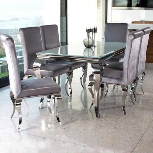 Chrome Glass Dining Tables (Photo 18 of 20)