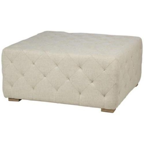 Fabric Tufted Square Cocktail Ottomans (Photo 2 of 20)