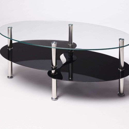 Oval Black Glass Coffee Tables (Photo 1 of 20)