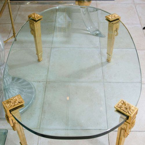 Glass And Pewter Oval Coffee Tables (Photo 13 of 20)