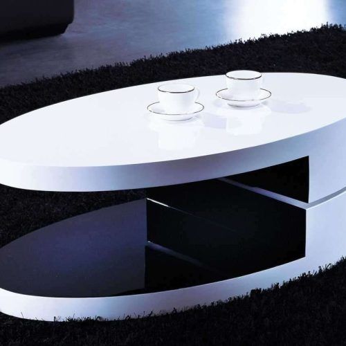 Oval Gloss Coffee Tables (Photo 7 of 20)