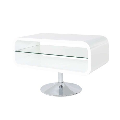 White Gloss Oval Tv Stands (Photo 11 of 15)