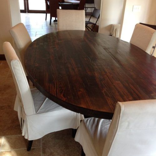 Oval Reclaimed Wood Dining Tables (Photo 4 of 20)