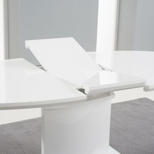 Oval White High Gloss Dining Tables (Photo 4 of 20)