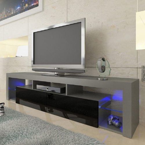 Milano 200 Wall Mounted Floating Led 79" Tv Stands (Photo 2 of 20)
