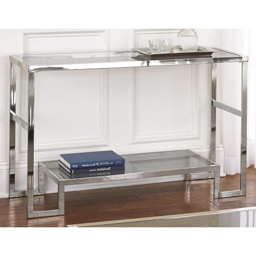 Strick & Bolton Jules Chrome And Glass Coffee Tables (Photo 12 of 20)