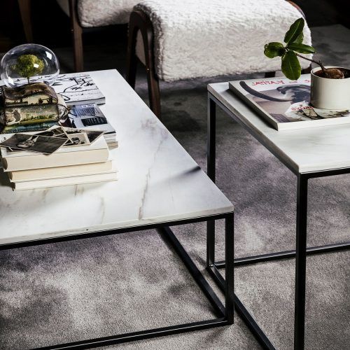 Black Metal And Marble Coffee Tables (Photo 16 of 20)