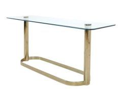 The Best Brass Smoked Glass Console Tables