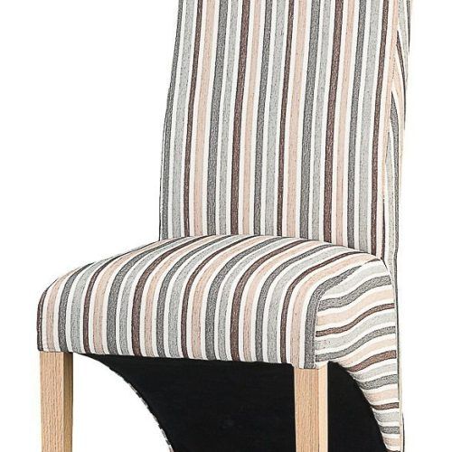 Bob Stripe Upholstered Dining Chairs (Set Of 2) (Photo 5 of 20)