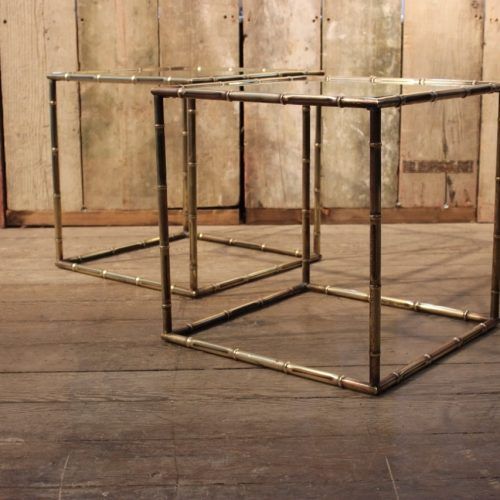 Brass Iron Cube Tables (Photo 16 of 20)