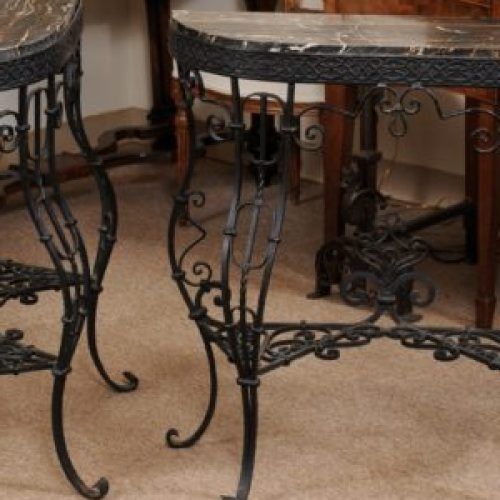 Round Iron Console Tables (Photo 8 of 20)
