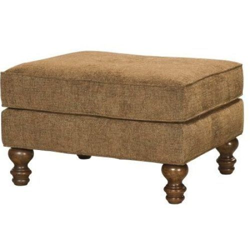 Green Canvas French Chateau Square Pouf Ottomans (Photo 3 of 20)