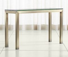 20 Best Collection of Parsons Walnut Top & Brass Base 48x16 Console Tables