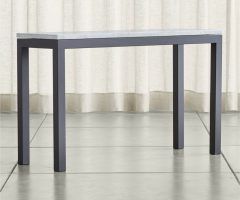 The 20 Best Collection of Parsons Grey Marble Top & Dark Steel Base 48x16 Console Tables