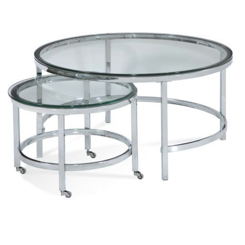 Mirrored And Chrome Modern Cocktail Tables (Photo 13 of 20)