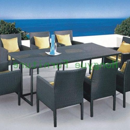 Wicker And Glass Dining Tables (Photo 13 of 20)