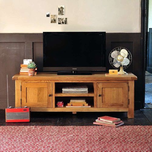 Oak Tv Stands For Flat Screen (Photo 7 of 15)