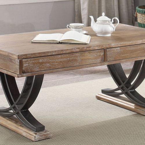 Metal And Mission Oak Coffee Tables (Photo 3 of 20)