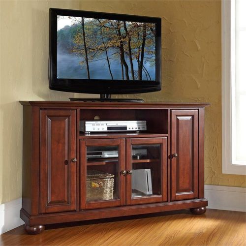 Corner Tv Stands For Tvs Up To 48" Mahogany (Photo 4 of 20)