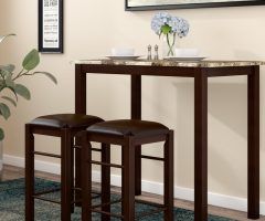 Top 20 of Penelope 3 Piece Counter Height Wood Dining Sets
