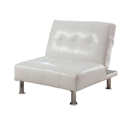 Perz Tufted Faux Leather Convertible Chairs (Photo 2 of 20)