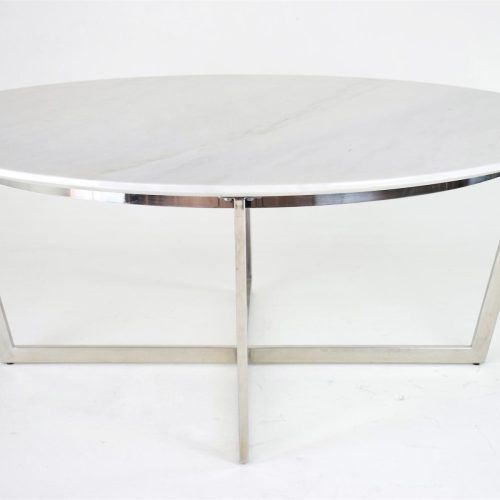 Slab Large Marble Coffee Tables With Brass Base (Photo 14 of 20)